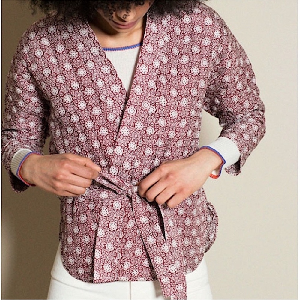 Apiece Apart Vino Laila Quilted Silk Jacket